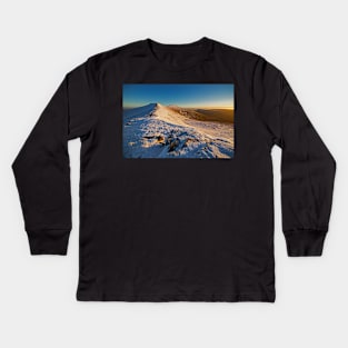 Corn Du, Pen y Fan and Cribyn Kids Long Sleeve T-Shirt